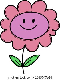 Cute hand drawn floral elements. Doodle vector illustration for wedding design, logo and greeting card. Separate on a white background.