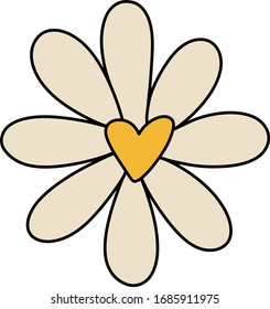 Cute hand drawn floral elements. Doodle vector illustration for wedding design, logo and greeting card. Separate on a white background.