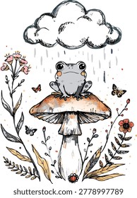 Cute Hand Drawn Frog