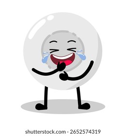 Cute Hand Drawn Funny White Blood Cell