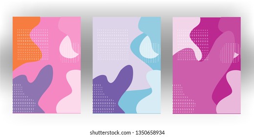 cute hand drawn geometric abstract color pattern with cartoon texture doodle background