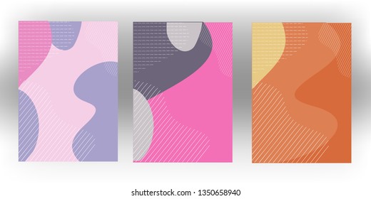 cute hand drawn geometric abstract color pattern with cartoon texture doodle background