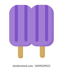 Cute Hand Drawn Grape Double Popsicle