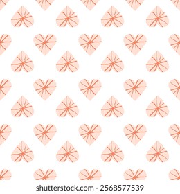 Cute hand drawn hearts seamless pattern, lovely romantic background, great for Valentine's Day, Mother's Day, textiles, wallpapers, banners - vector design