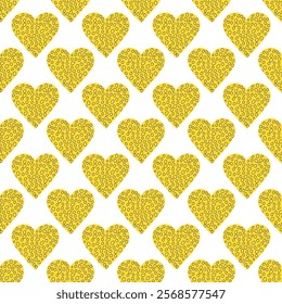 Cute hand drawn hearts seamless pattern, lovely romantic background, great for Valentine's Day, Mother's Day, textiles, wallpapers, banners - vector design