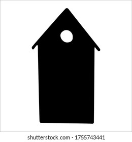 Cute hand drawn house element. Stay Home, work in home. Hygge, slow living, still life Scandinavian style doodle icon, home elements for poster, card, banner, logo. Isolated on white background.