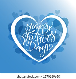 Cute hand drawn label - Happy Fathers Day