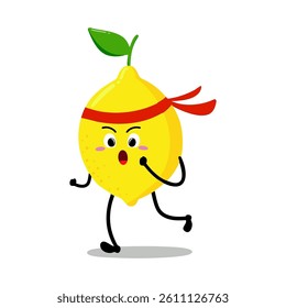 Cute Hand Drawn Lemon Run exercise