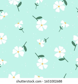 Cute hand drawn little floral pattern seamless background vector illustration for wallpaper,gift wrapping,packaging design
