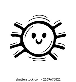 Cute hand drawn little spider. Halloween element. Doodle style. Vector illustration