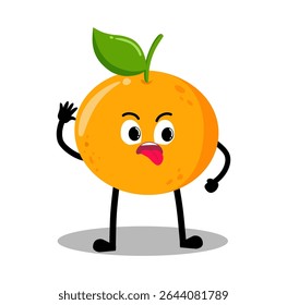 Cute Hand Drawn Naughty orange Expression