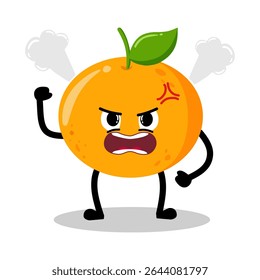 Lindo mão desenhado laranja Furioso