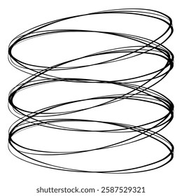 Cute hand drawn oval shape