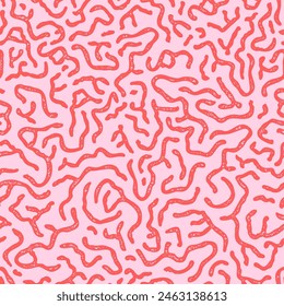 Cute hand drawn retro background, seamless pattern, vintage design, colorful, great for textiles, banners, wallpaper, wrapping - vector design
