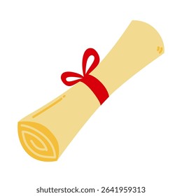Cute Hand Drawn Roll of certificate