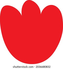 A Cute Hand Drawn Rose - Amazing cute minimalist vector illustration of a red rose flower suitable for app, sticker, children book, decoration, animation, design asset and illustration in general