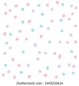 Colorful Polka Dot Seamless Pattern Vector Stock Vector (Royalty Free ...