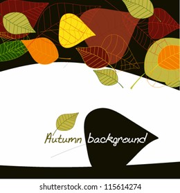 Cute hand drawn style autumn