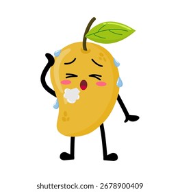 Lindo Suspiro de Mango Cansado Dibujado a Mano