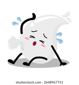 Mão Bonita Desenhado Candidato Branco Sangue Suspiro