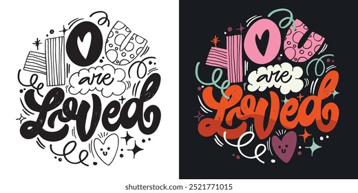 Cute hand drawn trendy lettering quote. Lettering for t-shirt design, mug print, bag print, clothes fashion. 100% hand drawn vector image.