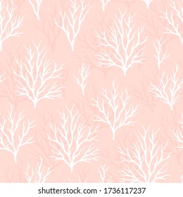 Cute hand drawn under water seamless pattern, colorful summer background, great for textiles, banners, wallpapers, wrapping - vector design