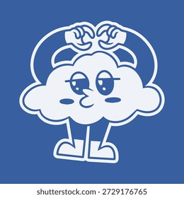 Cute hand drawn vector doodle cartoon sticker design set. Sticker design collection