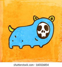 Cute Hand Drawn Vector illustration, Vintage Paper Texture Background
