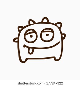 Cute Hand Dragezeichnete Vektorgrafik