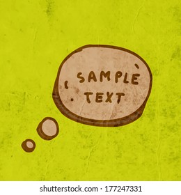 Cute Hand Drawn Vector illustration, Vintage Paper Texture Background 