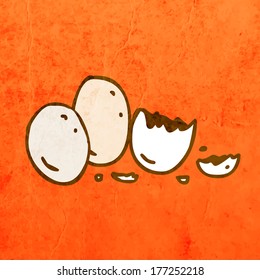 Cute-handgezeichnete Vektorgrafik, Vintage-Papier, Stoffhintergrund