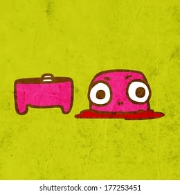 Ilustración de vectores de tracción manual, fondo de textura de papel de vintage