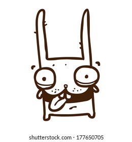 Cute Hand Drawn Vector illustration, black and white vector variant