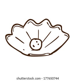Ilustración de vectores dibujados a mano, variante vectorial en blanco y negro