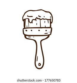 Cute Hand Drawn Vector illustration, black and white vector variant