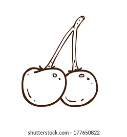 Cute Hand Drawn Vector illustration, black and white vector variant