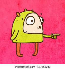 Cute Hand Drawn Vector illustration, Vintage Paper Texture Background