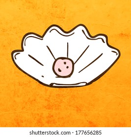 Cute Hand Drawn Vector illustration, Vintage Paper Texture Background
