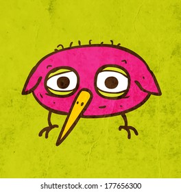 Cute Hand Drawn Vector illustration, Vintage Paper Texture Background