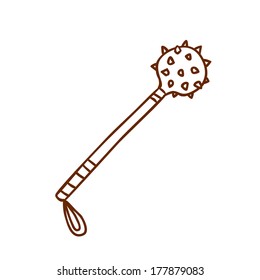 Cute Hand Drawn Vector illustration, black and white outline vector variant.