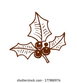Cute Hand Drawn Vector illustration, black and white outline vector variant.