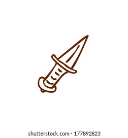 Ilustración de vectores dibujados a mano, variante vectorial de contorno en blanco y negro.