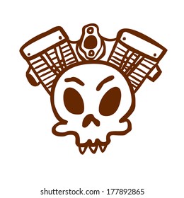 Cute Hand Drawn Vector illustration, black and white outline vector variant.
