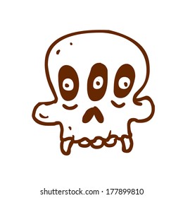 Ilustración de vectores dibujados a mano, variante vectorial de contorno en blanco y negro.