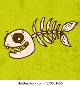 Cute Hand Drawn Vector illustration, Vintage Paper Texture Background 