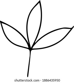 Cute hand drawn vector illustration. Elements for greeting cards, posters, stickers and seasonal design. Isolated on white background. Flowers and 
plants