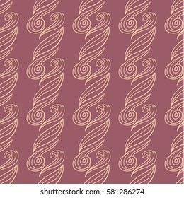 Cute hand drawn vintage teapots. Seamless vector pattern.