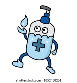 
cute hand sanitizer is ready to clean