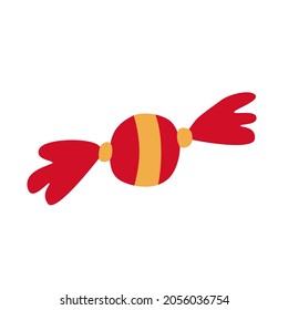 cute hand-drawn cartoon candy. vector image isolated on a white background