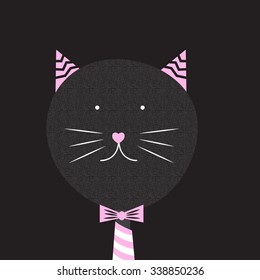 Cute Handdrawn Cat Vector Illustration EPS10